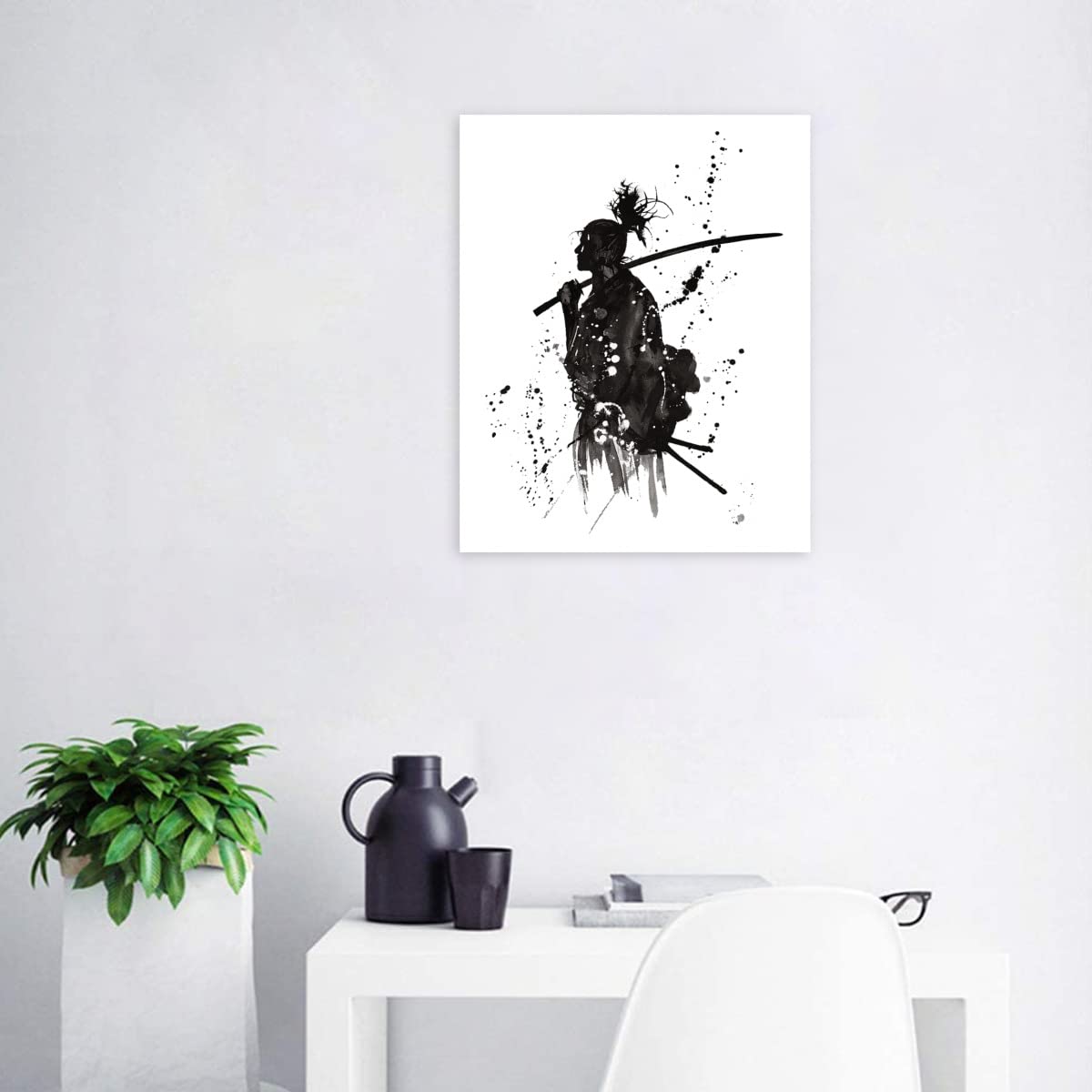 Amazon.co.jp: Hzong 数字油絵 和風 最強 武士 超カッコいい 侍 剣道